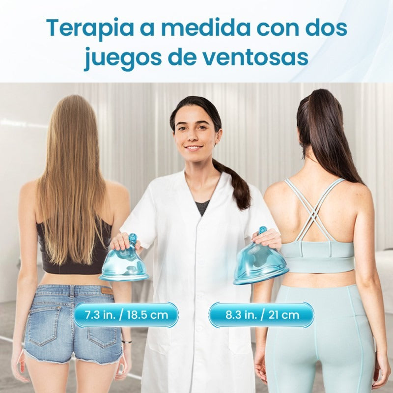 Vacumterapia Pro con Aval COFEPRIS con 5 Modos y Pantalla Táctil - Realzador Profesional de Glúteos —