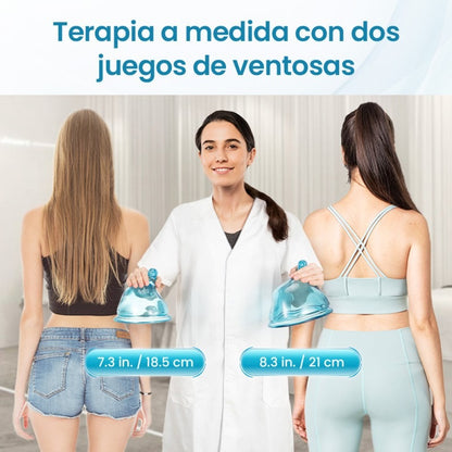 Vacumterapia Pro con Aval COFEPRIS con 5 Modos y Pantalla Táctil - Realzador Profesional de Glúteos —