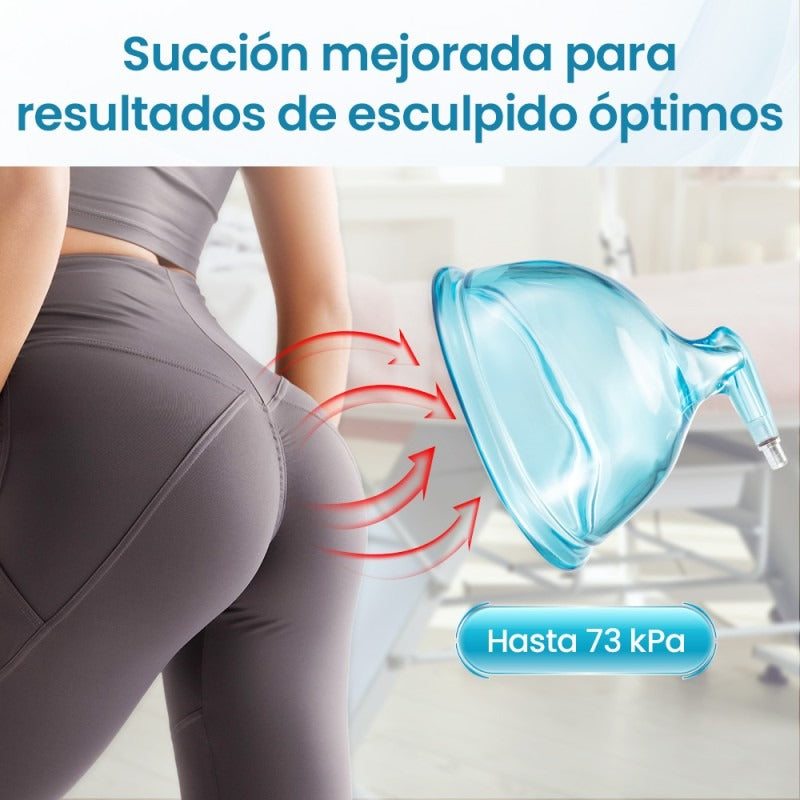 Vacumterapia Pro con Aval COFEPRIS con 5 Modos y Pantalla Táctil - Realzador Profesional de Glúteos —
