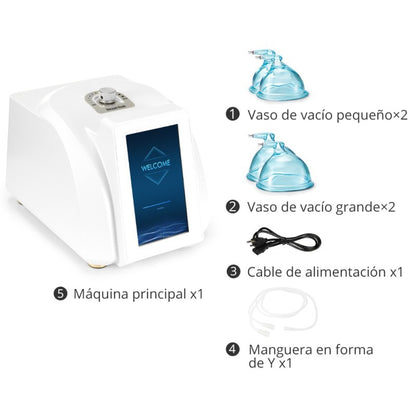 Vacumterapia Pro con Aval COFEPRIS con 5 Modos y Pantalla Táctil - Realzador Profesional de Glúteos —