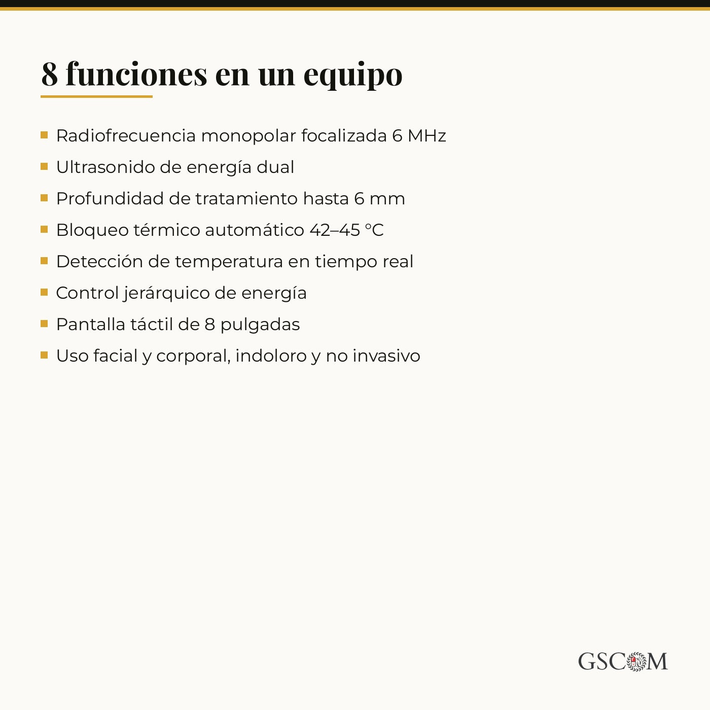 Pistola de Colágeno 360 — Radiofrecuencia Monopolar 6 MHz + Ultrasonido | Lifting Facial y Corporal