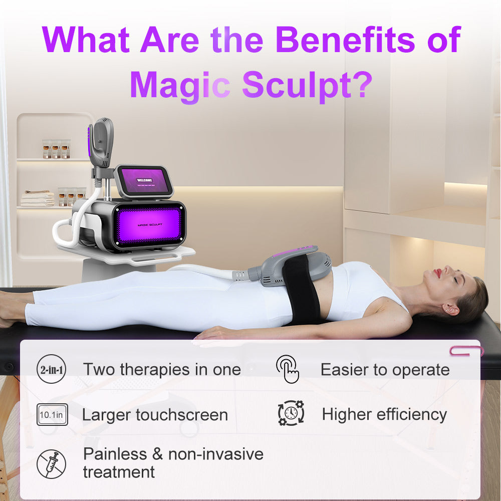 Equipo Profesional de Tonificación Muscular, Lifting Corporal y Reducción de Grasa | Tecnología EMT 6 Teslas, Gimnasia Pasiva.