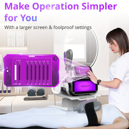 Equipo Profesional de Tonificación Muscular, Lifting Corporal y Reducción de Grasa | Tecnología EMT 6 Teslas, Gimnasia Pasiva.