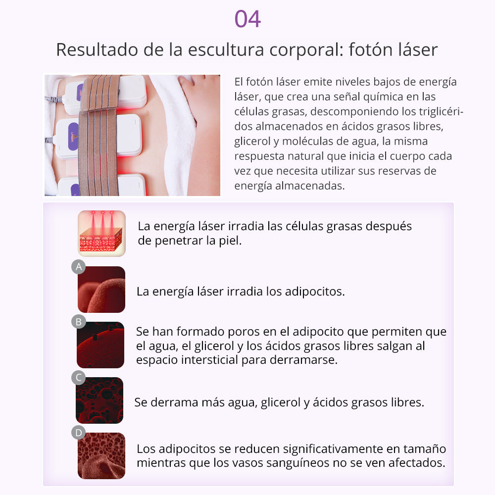Equipo Multifuncional Radiofrecuencia 9 Funciones en 1 con Cavitación 2.0 Avanzada de 40K , Martillo, Vacum, Lipolaser 8 manerales Robustos
