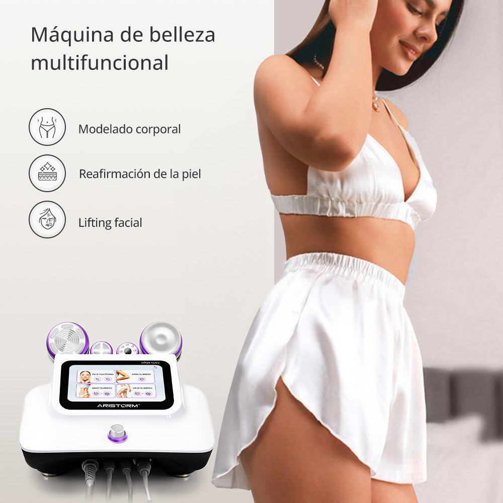 Radiofrecuencia 4 en 1 Cavitación 30K Ultra Pro, Vacuum, EMS y Electroporador Facial-Corporal