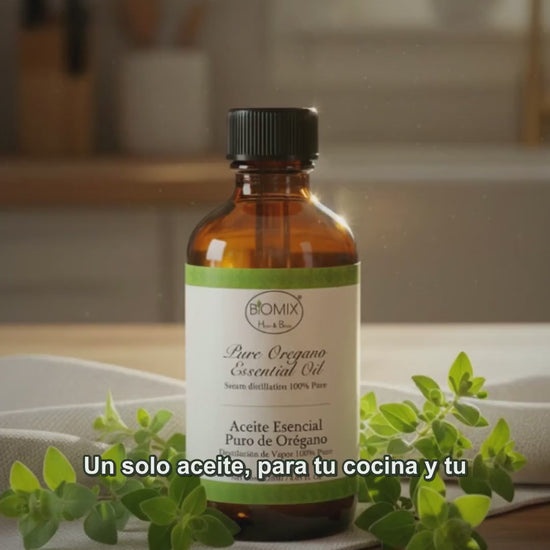 Aceite Esencial de Orégano 100% Puro Biomix - video