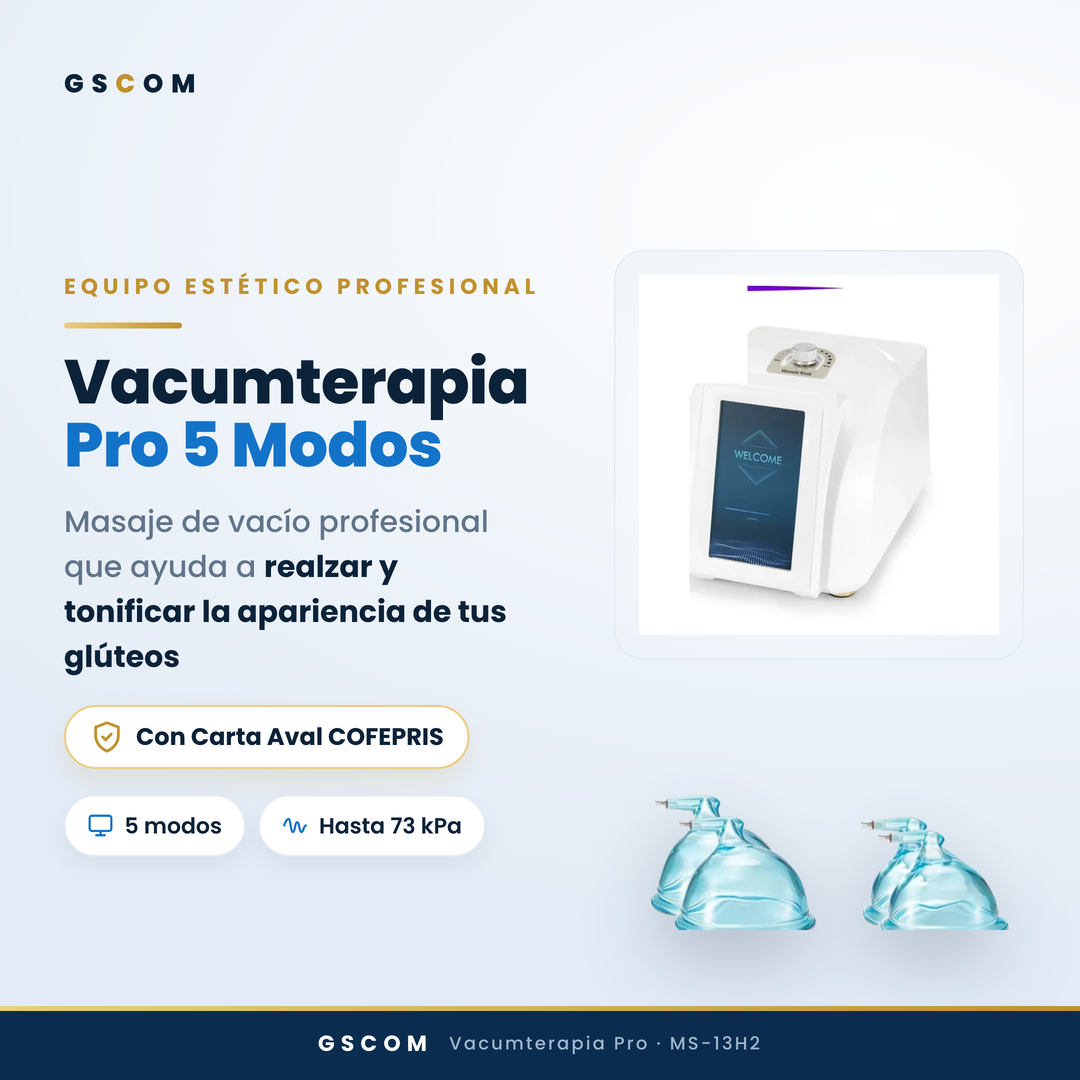 Vacumterapia Pro con 5 Modos y Pantalla Táctil - Realzador Profesional de Glúteos