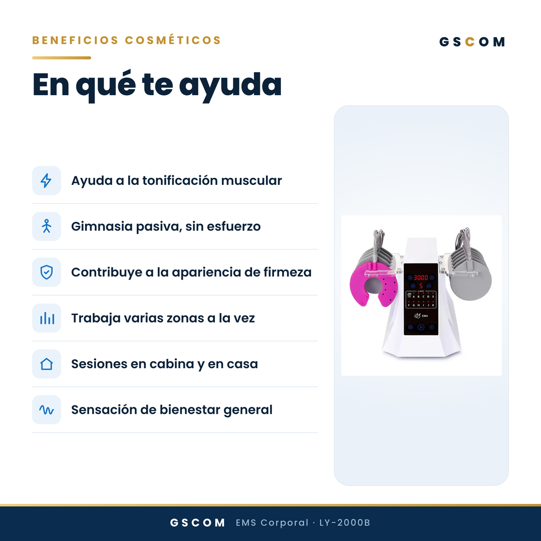 Equipo EMS Profesional Microcorriente Modelado Corporal Abdomen Brazos Glúteos Piernas Senos Reafirmante · foto 5