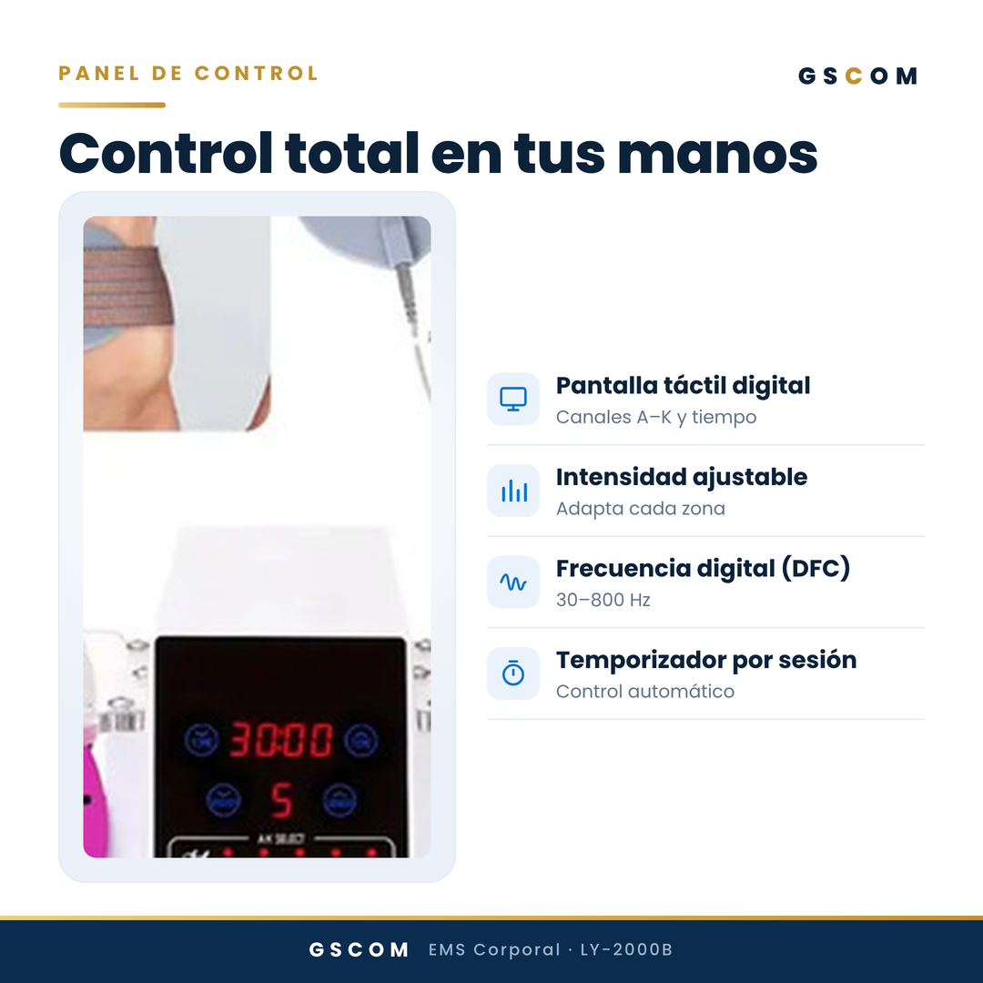 Equipo EMS Profesional Microcorriente Modelado Corporal Abdomen Brazos Glúteos Piernas Senos Reafirmante · foto 6