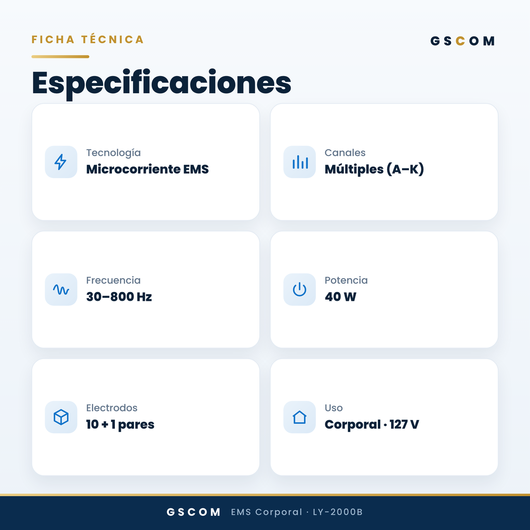 Equipo EMS Profesional Microcorriente Modelado Corporal Abdomen Brazos Glúteos Piernas Senos Reafirmante · foto 7