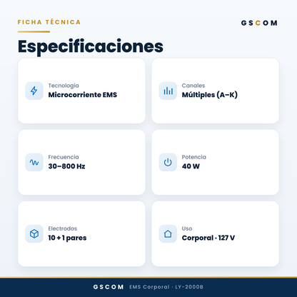 Equipo EMS Profesional Microcorriente Modelado Corporal Abdomen Brazos Glúteos Piernas Senos Reafirmante · foto 7
