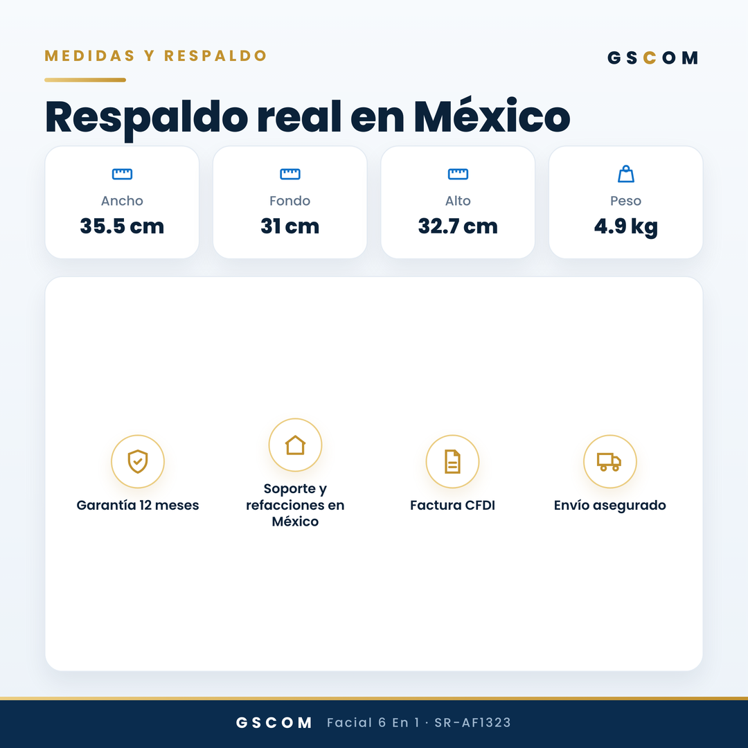 Equipo Profesional de Limpieza Facial 6 en 1 Hydrodermoabrasión, Peeling Ultrasónico, Martillo Frío-Calor, BIO, Spray Atomizador y Radiofrecuencia Facial Reafirmante · foto 9