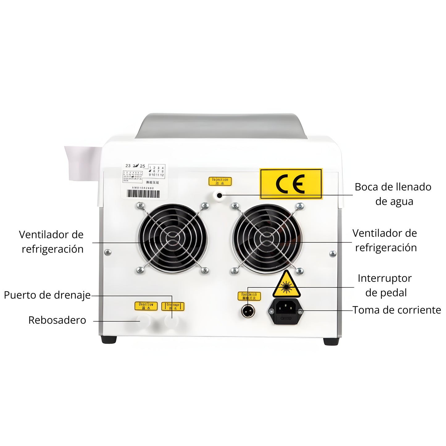 Equipo Pro Q-Switch Picoseg Yag– Eliminación de Tatuajes, Manchas, Micropigmentación, Hollywood Peeling,  Rejuvenecimiento | Alta Potencia y Resultados Rápidos 4 Cabezales