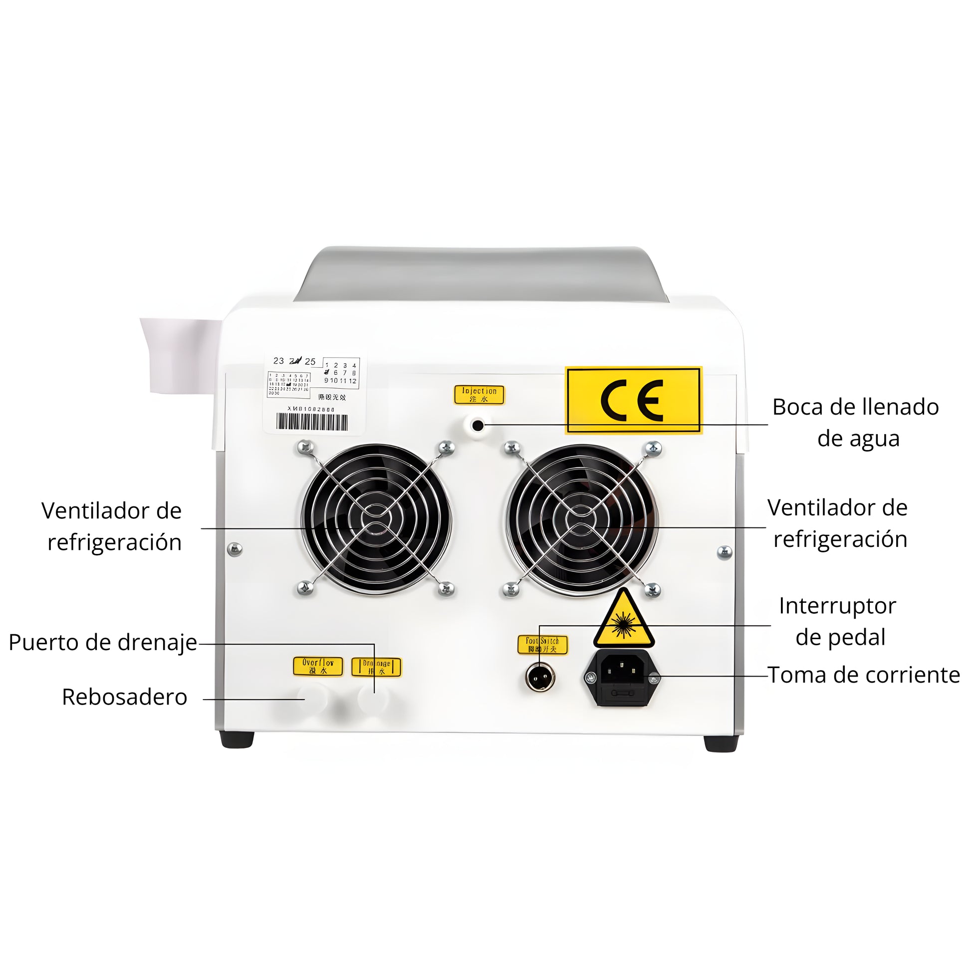 Equipo Pro Q-Switch Picoseg Yag– Eliminación de Tatuajes, Manchas, Micropigmentación, Hollywood Peeling,  Rejuvenecimiento | Alta Potencia y Resultados Rápidos 4 Cabezales