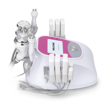 Multifuncional Radifrecuencia Pro 6 en 1 Cavitación 40K, RF Facial/Corporal, Vacuum, Lipo Láser y Lifting Ojos | Reafirma, Moldea y Rejuvenece