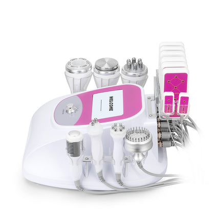 Multifuncional Radiofrecuencia Pro 9 en 1 Cavitación 40K, RF Frío/Calor, BIO+LED, Vacuum, Lipo Láser, Lifting Facial y Corporal