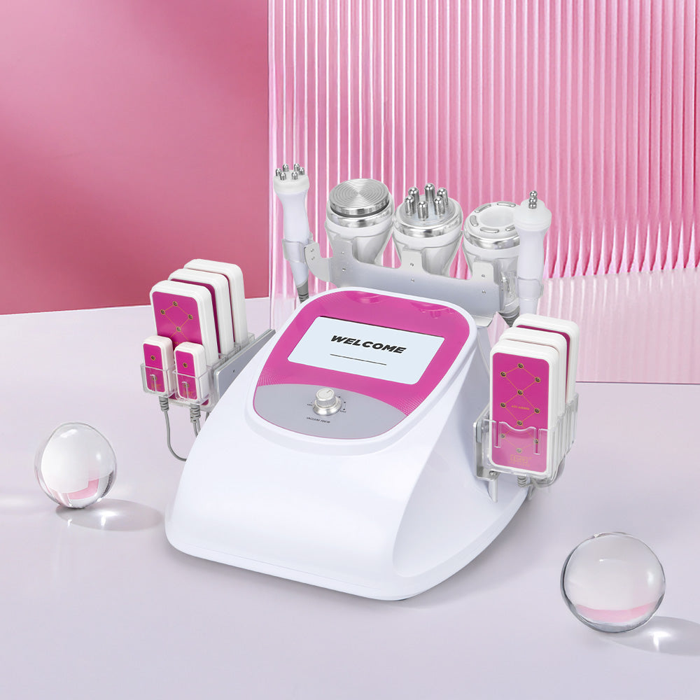 Multifuncional Radifrecuencia Pro 6 en 1 Cavitación 40K, RF Facial/Corporal, Vacuum, Lipo Láser y Lifting Ojos | Reafirma, Moldea y Rejuvenece