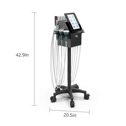 Multifuncional Estético Profesional 9 en 1 para SPA con  Cavitación 40K Avanzada, Radiofrecuencia Facial, Corporal y Ocular, Vacuum RF, LipoLaser, Martillo Frío-Calor, BIO, Fototerapia LED y Microcorriente