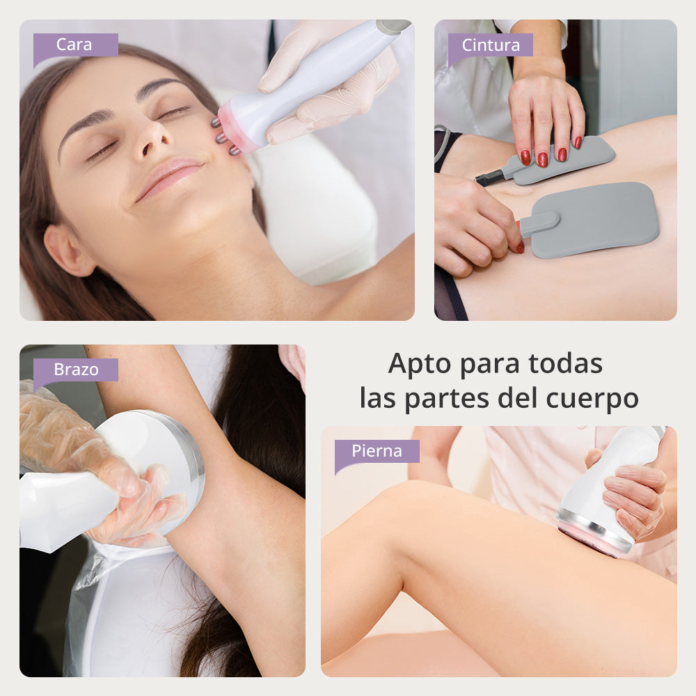 Equipo Estético 10 en 1: Radiofrecuencia Facial y Corporal, Cavitación 40K, Lipo Láser, Vacum RF, EMS, Martillo Frío/Calor, BIO y LED