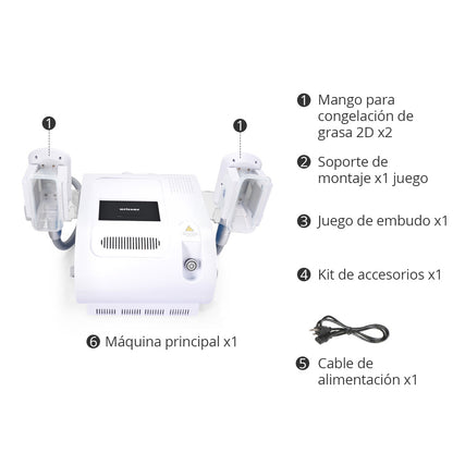 Criolipólisis Profesional 2 Cabezales – Reducción de Grasa, Modelado y Definición Corporal